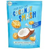 Thai Crispy Rice Chips - Coconut Smash Rice Chips & Crisps - Vegan Gluten Free Snacks Chips - Health