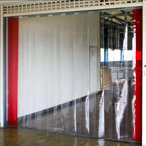 Rideau de porte à lanières transparent pour l'accès de votre garage