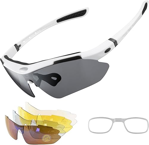 ROCKBROS Gafas de sol deportivas polarizadas con protección UV para ciclismo al aire libre