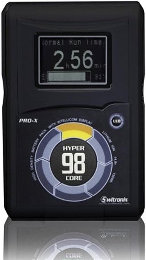 Core SWX 14.8V Hypercore 98A 3-Stud Gold Mount Battery for Anton/Bauer Lithium-Ion Chargers, 10A High Draw