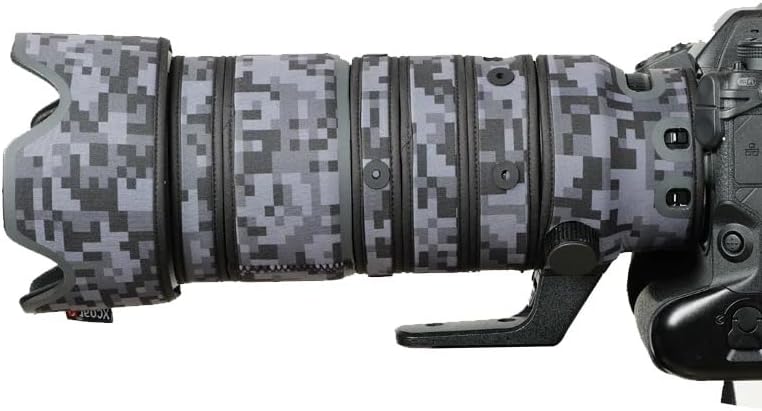 Waterproof Camera Lens Coat for Nikon Z 70-200mm F2.8 VRS,Camera Camouflage Rain Covers,Lens Protective Sleeve,Perfect for Wildlife and Sports Photography (Digital Camouflage)