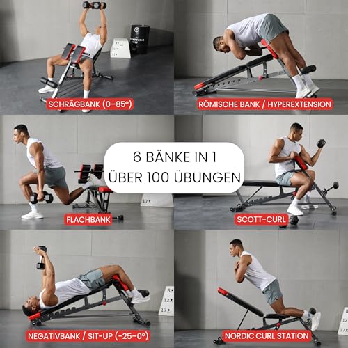 FF Finer Form Multifunktionale FID Hantelbank für Ganzkörpertraining, übergroße Rückenverlängerung - 3