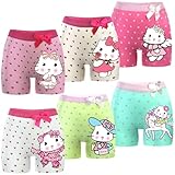 MODERN Little Girls Underwear Toddler Panties Cotton Boyshort Soft Boy Pants Kids Boxer Briefs kids underwear girls 6-Pack HELLO 12-13