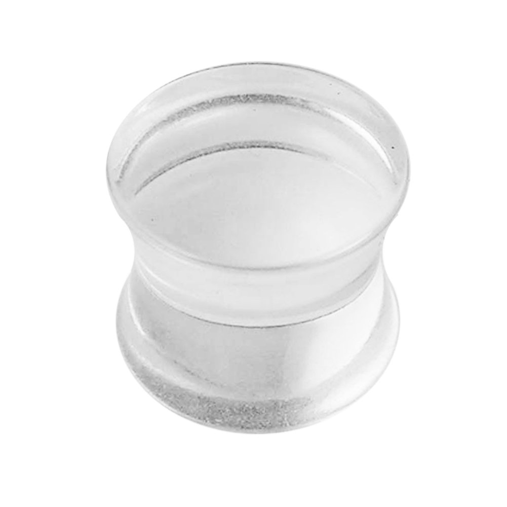 Tunnel-Plug-Taper Transparent UV Double Flared Ear Plugs - Sold by Piece