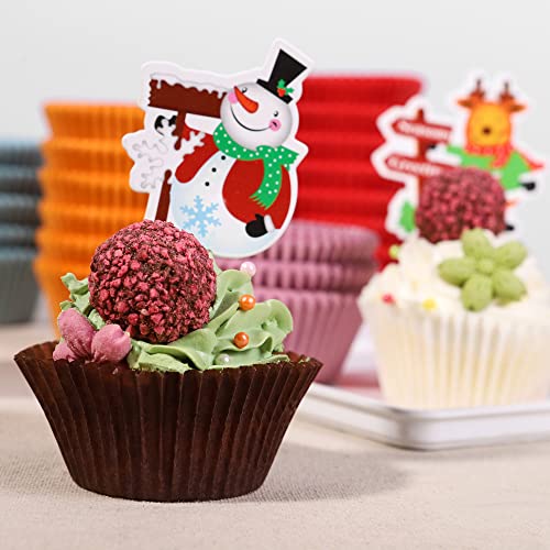 Bake Choice 5032 Non-Stick 200Pcs Standard Cupcake Liners For Baking, Natural, Food-Grade Cupcake Wrapper, Greaseproof Parchment Muffin Liners thumb #6