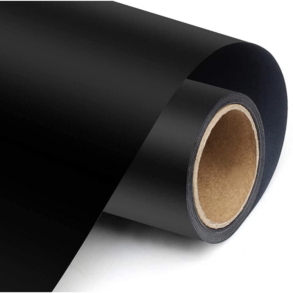 Matte Black Removable Repositionable Adhesive Vinyl 12" by 15 FEET Roll - for Cricut, Silhouette Cameo, Craft Cutters, and Die Cutters | StyleTech by Turner Moore