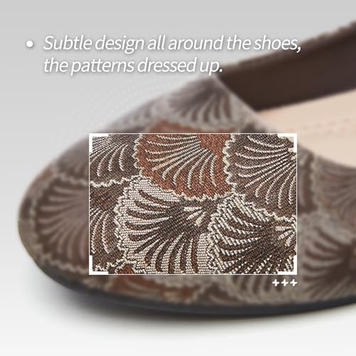Image of Women's Ballet Flats Shoes Comfortable PU Leather Dress Slip on Shoes Teacher Business Casual