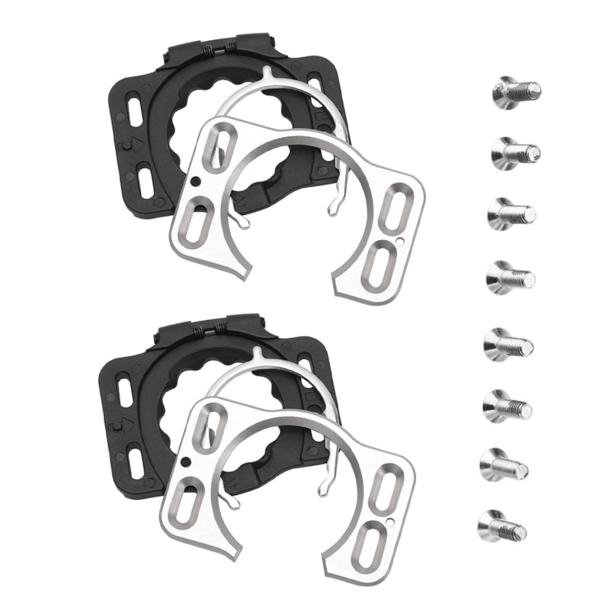 Tacchette Bici Sostitutive 2 Pezzi in Acciaio Inossidabile | Pedali e Scarpe da Ciclismo, Uso Mountain Bike e Strada, Connessione Sicura e Adattamento Stabile