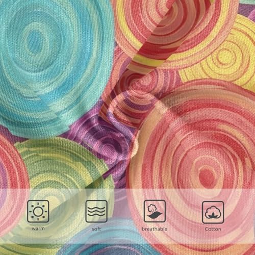 Toddler Girl Briefs, Colorful Circles Vintage Girls' Cotton Brief Underwear, 2–8 Years3