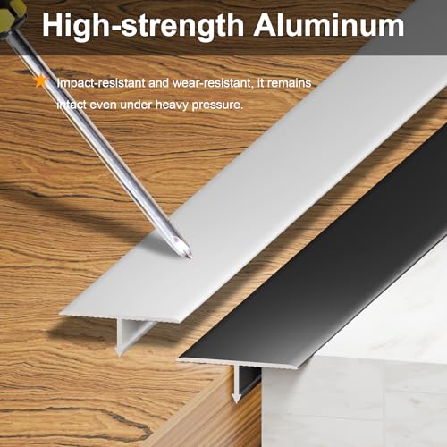 Garniture de séparation de sol en aluminium premium pour seuils de planchers