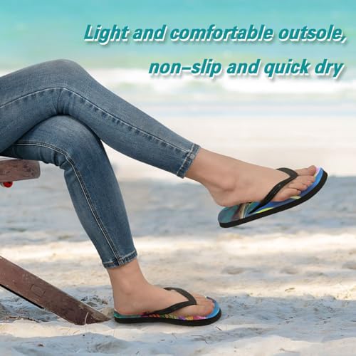 STAYTOP Beautiful Colorful Bird Flip Flops Sandals of Men's & Women's,Sandals Beach Slippers Shower Slides3