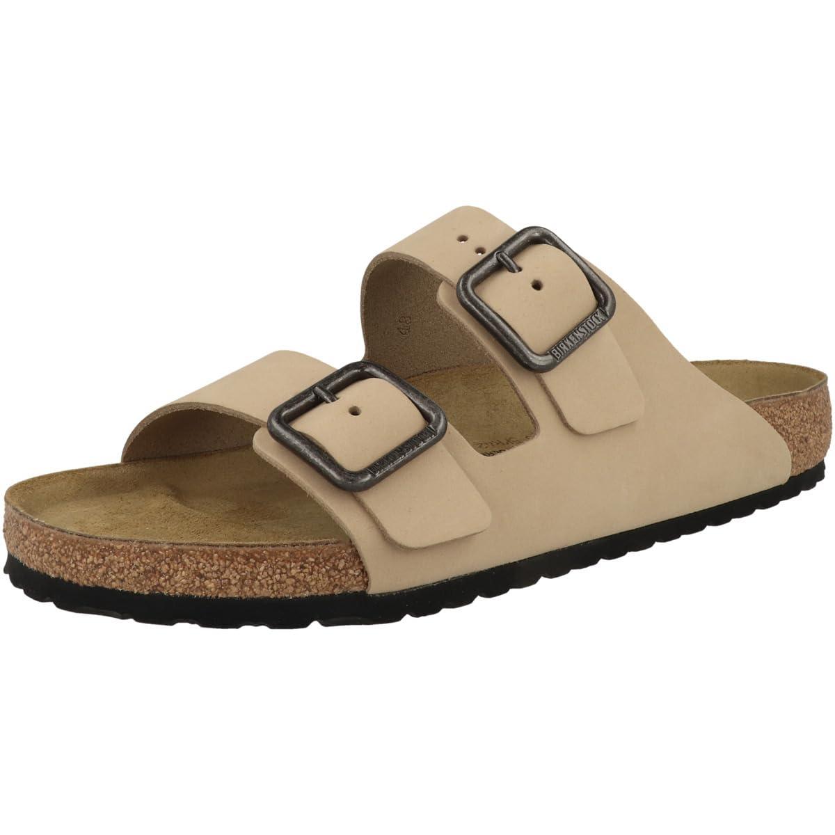 Birkenstock Arizona Sandały dla dorosłych, uniseks, z klamrą, ze skóry nubukowej, normalna