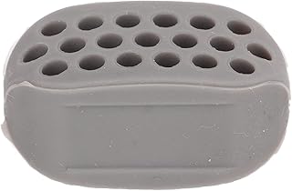 Exercício facial exercitador facial de silicone Jawline Shaping Ball exercício Masseter Trainer com orifícios elásticos ferramenta de beleza para emagrecimento Face Train Face Muscle Lift (cinzento)