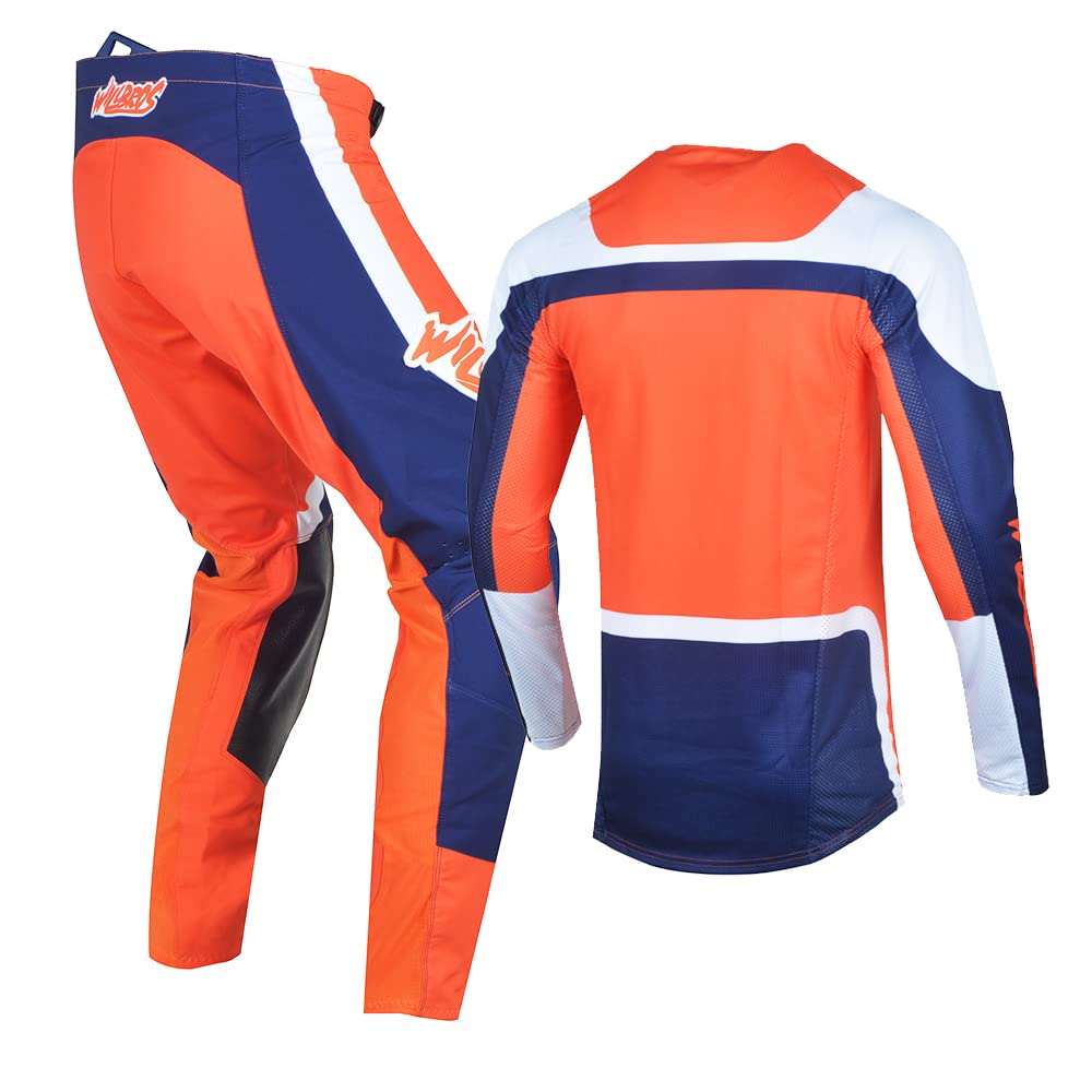 Masculino Pantalones de Jersey Camiseta de Motocross Bicicleta Todoterreno Todoterreno MX Traje Montar en Bicicleta Adultos
