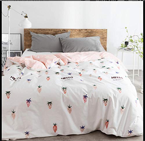 Funda de edredón doble algodón simple ropa de cama 240x220 cm 2