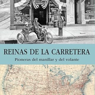 Diseño de la portada del título Reinas de la carretera. Pioneras del manillar y del volante: Pioneras del manillar y del vola