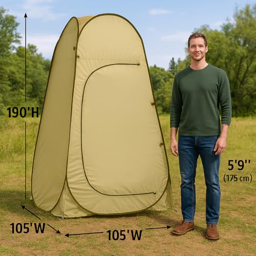 Tienda portátil emergente para privacidad – ducha, vestidor y baño de emergencia miniatura 2