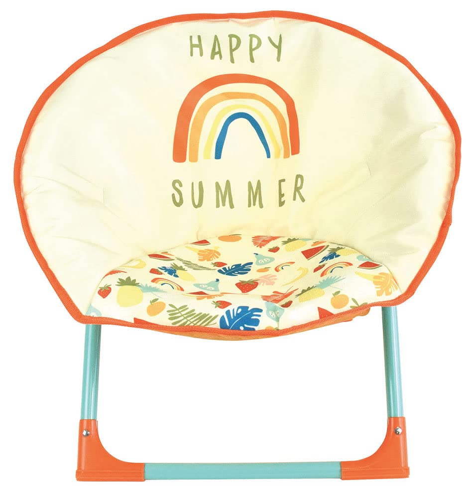 FUN HOUSE 713466 FRUITY'S Siège Lune Pliable pour Enfant H.47 X L.54 X P.42 cm