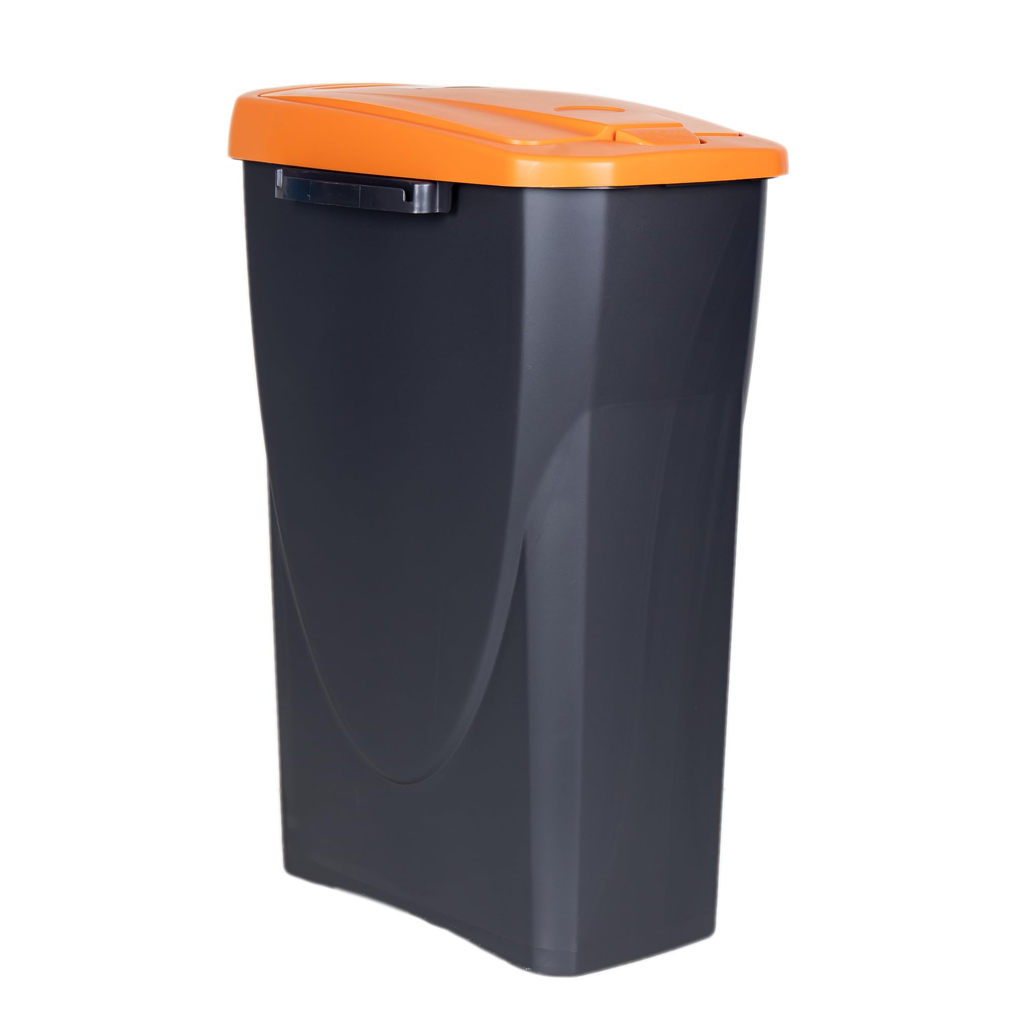 Cofan Cubo de basura naranja para reciclar residuos orgánicos | Capacidad de 15, 25 o 45 litros | Tres Medidas (25 L)