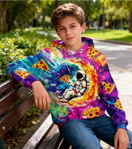 Image of Belovecol Boys Hoodies 3D Printed Hooded Sweatshirts with Pocket for 6-16Y