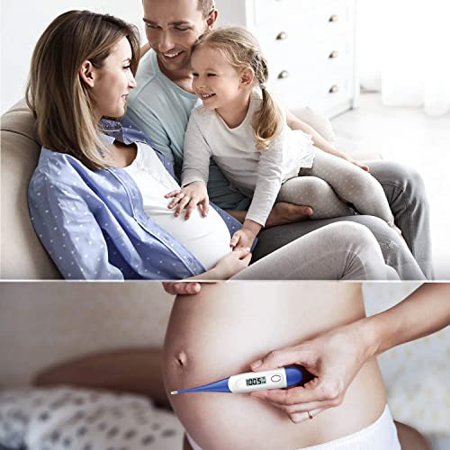 Image of Boncare Rectal Thermometer for Baby 2 Packs (Dark Blue+Green) | Digital Thermometer with 10 Seconds Fast Reading