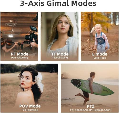 Image of ORDRO M5 Pocket Camera 3 Axis Gimbal Stablization Vloging Camera with Mic