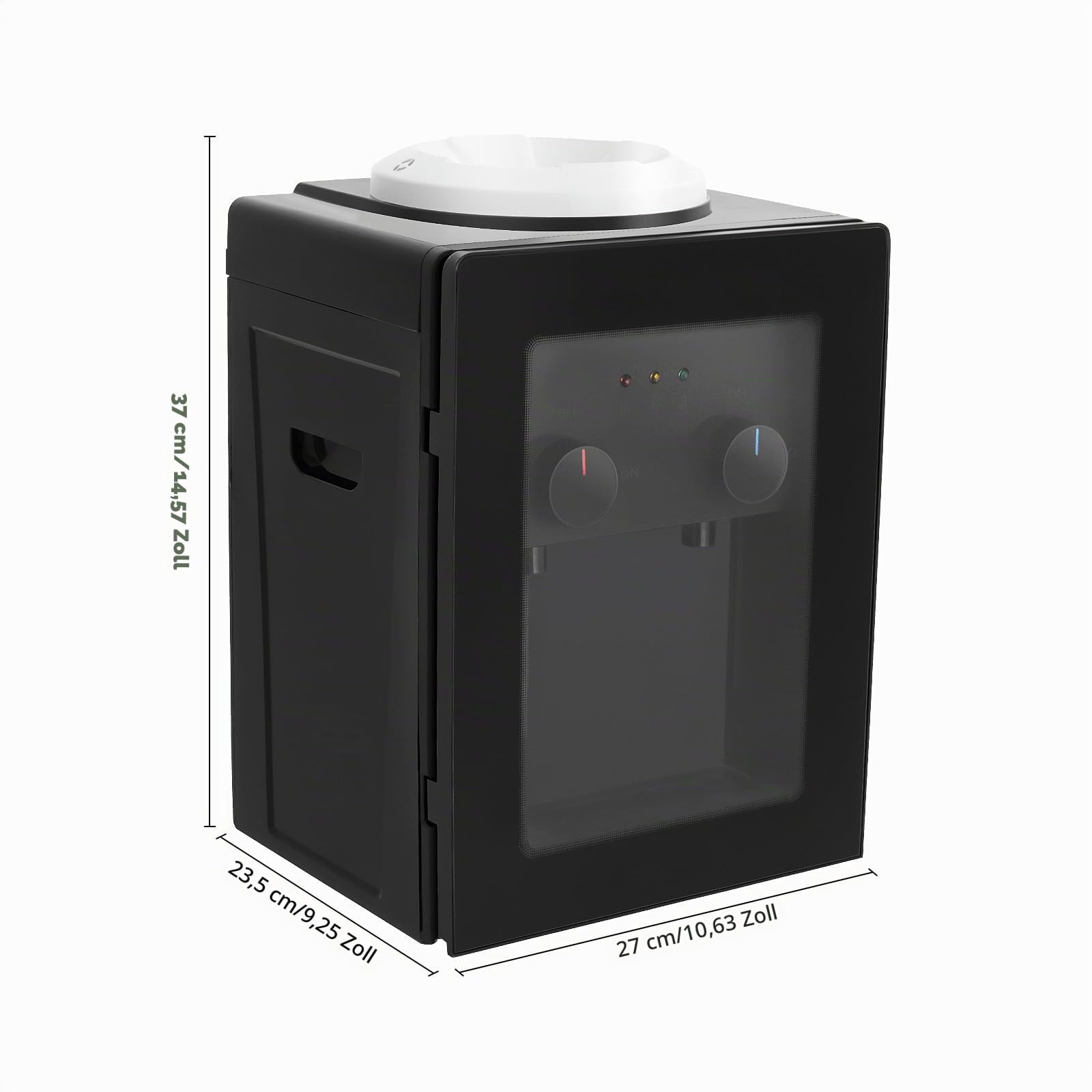 Elektrischer Wasserspender, 550W 220V Heiß und Kalt-Wasserspender mit Staubtür kompatibel Schnellaufheizung, Wasser Dispenser Maschine für 3.5L/5L/10L/18L Wasserfässer