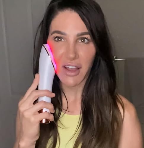 LYTE Wireless Red & Blue LED Light Therapy Handheld Device Includes Hyaluronic Acid Automatic Contact Sensor