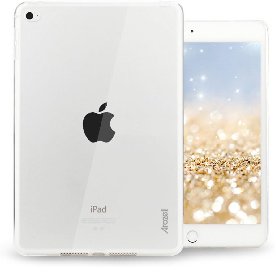 Arozell iPad Mini 4 Case, iPad Mini 4 Crystal Clear Armor Slim-Fit TPU Case Cover for Rugged, Stylish Protection of Your iPad Mini 4 (2015 Model)