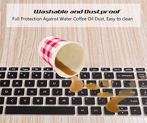 Image of Saco Silicone Skin Keyboard Protector Cover Compatible for Mi Notebook Pro 15 Launch Year 2021 - Black