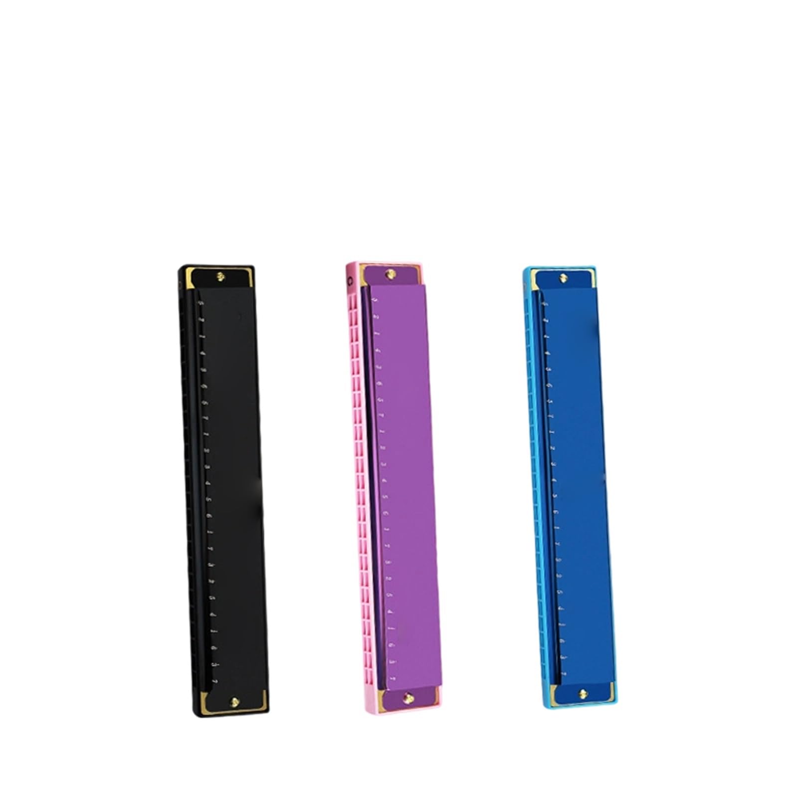 Mundharmonikas Für Anfänger Und Erwachsene 24 Loch C Dur diatonische Mundharmonika Übungsinstrument für Anfänger(Blue)
