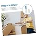 Tofficu 1set Self-Adhesive Stretch Wrap Film Handle Thick Long Industrial Shrink Wrap for Moving and Packing Supplies Easy to Use
