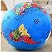 HONGLIUDSF Poupée de dessin animé en forme de globe terrestre anglais en peluche douce pour l'entraînement et l'apprentissage des enfants