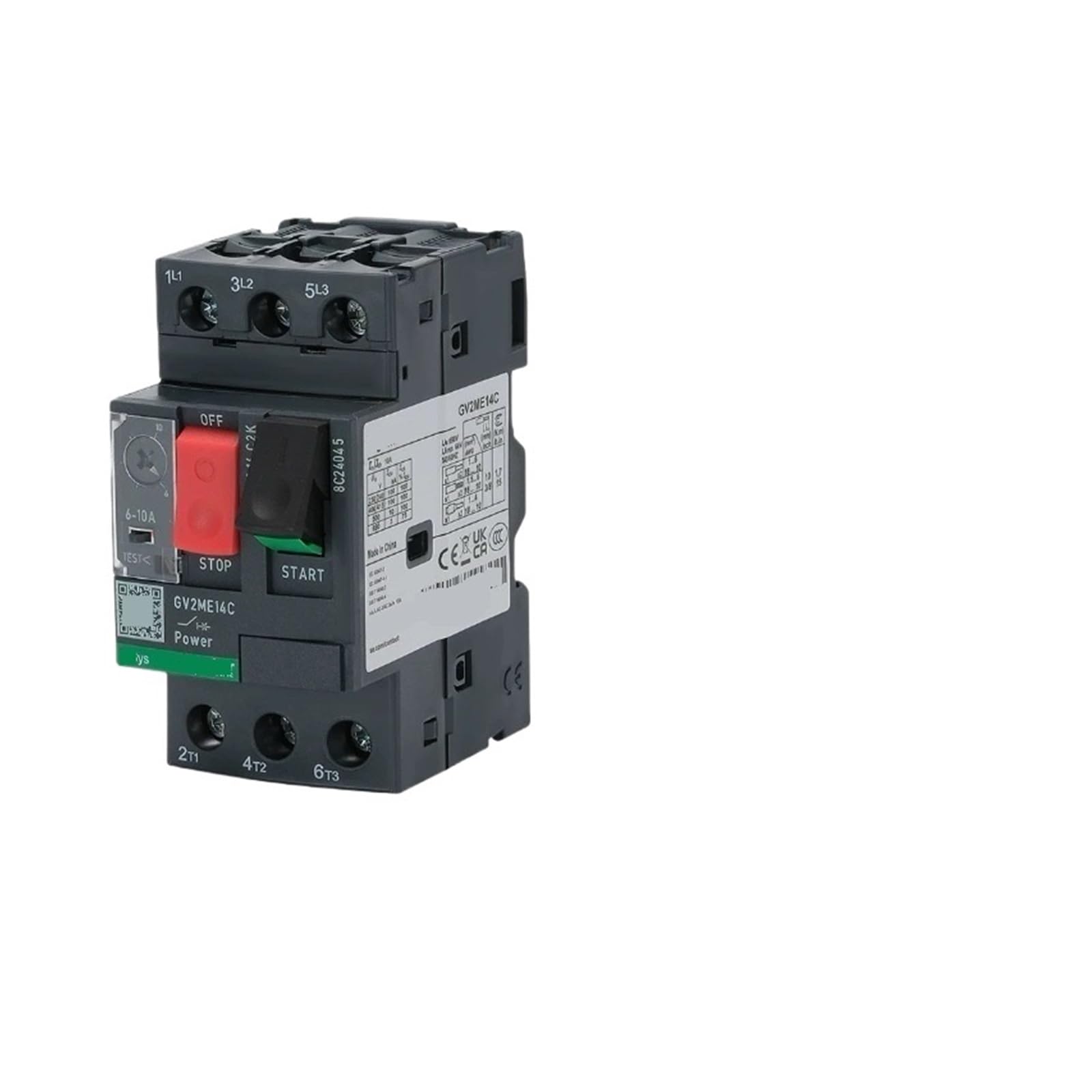 Disjoncteur de protection moteur GV2-ME03C pour installations électriques