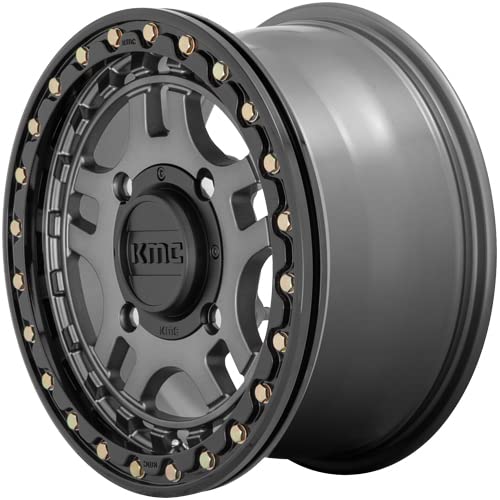 Amazon.com: KMC Powersports KS240 15X7 4X156 G-MTL BLK-RING 38MM