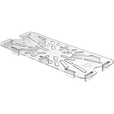 Plastic Drain Shelf For 1/3 Size Food Pan Clear (Pack Of 6 - View #6