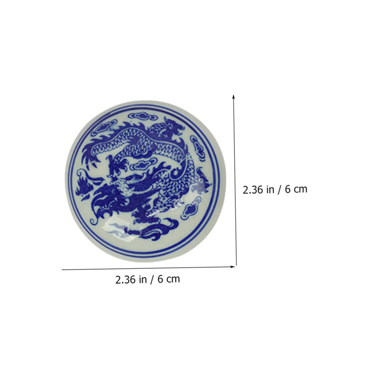 Tamponi di Inchiostro in Ceramica Multiuso Set di 5 Pezzi Adatti per Calligrafia Cinese E Pittura per Studenti E Amanti dell'Arte