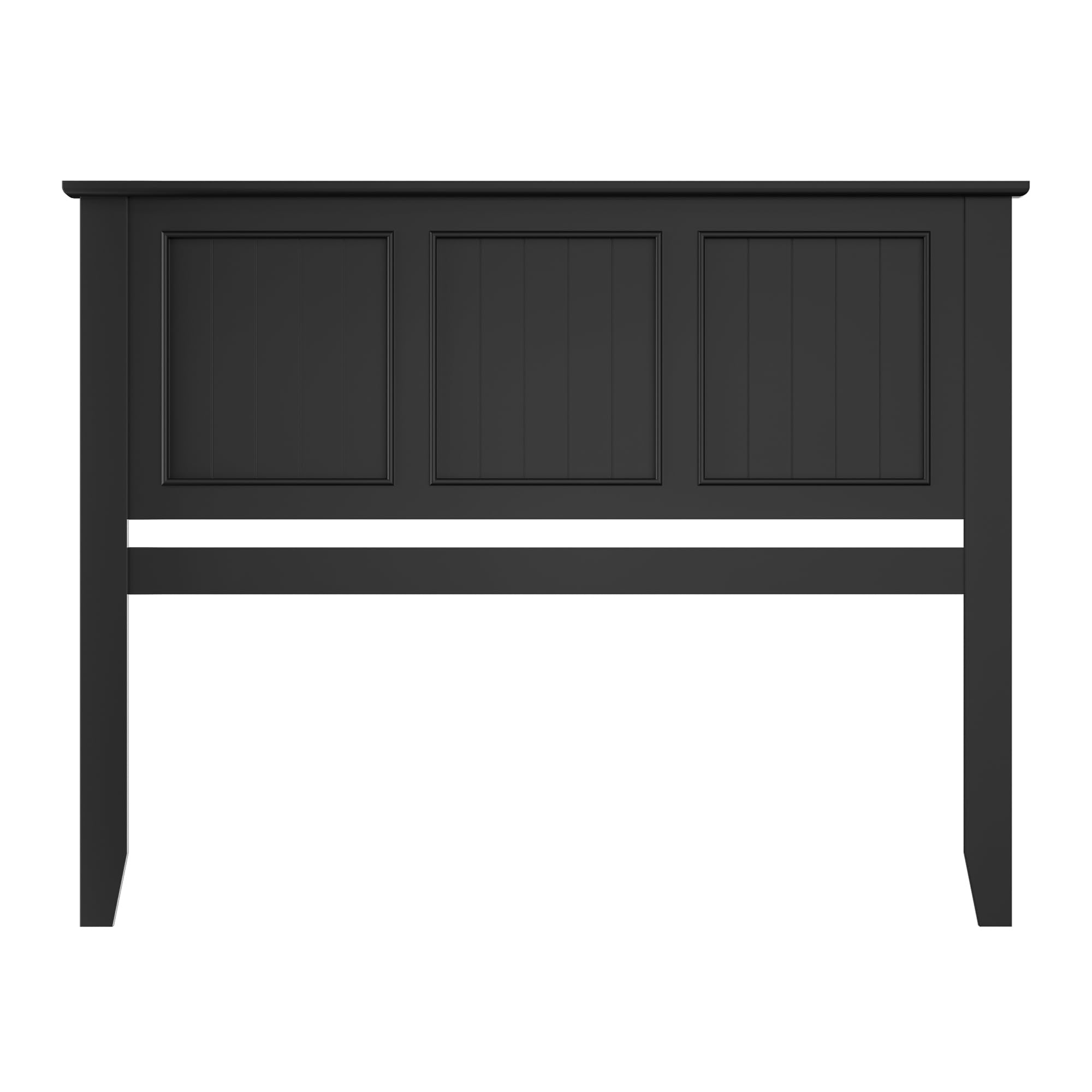 Scurrty Antique Style Wood Headboard Queen Size, Modern Headboard with Vintage Wood Frame, Bedroom Furniture (Black)