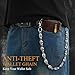 Wallet Chain Pants Chain Hip Hop Punk Jean Chains Layered Trouser Chain Belt Goth Heavy Keychain Accessories for Men Women(Skull)