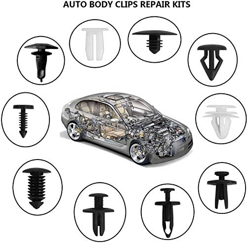 Manelord Auto Body Fastener Rivet Clip Kit - 447pcs Car Clips Set with Push Retainer Clips, Fastener Remover, Auto Trim Removal Tool for Car Panel Trim, Car Screws Replacement - Thumbnail 2