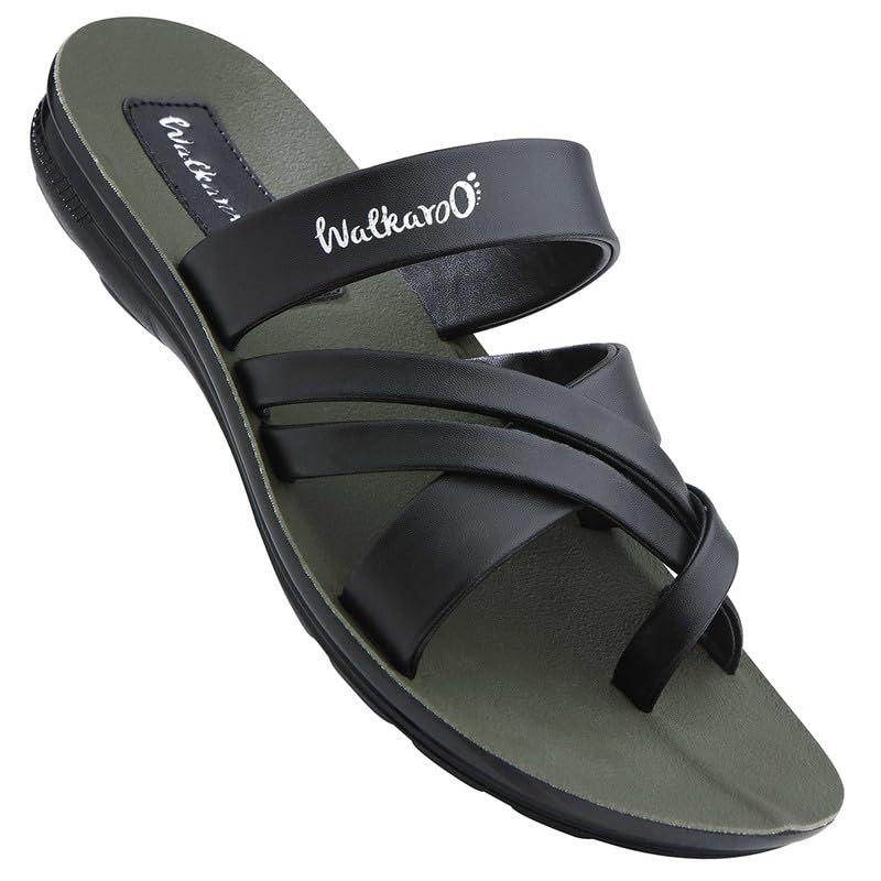 Men's Fashion Sandals with Toe Ring, Cross Straps and Lightweight - W5687