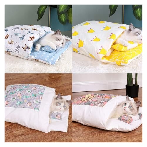 Sac de couchage pour chat lavable en machine contre le froid - 4