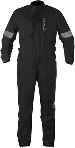 Alpinestars Hurricane Traje de lluvia de una pieza, L, Negro