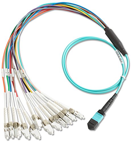 Image of Fluke Networks BKC-MPO-ULC Breakout Cord for MPO Unpinned to LC, 1m Cable Length, Fiber Tester Accessory