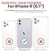 YmhxcY for iPhone 11 Case Shockproof Dropproof Dust-Proof Drop Proof 3-Layer Durable Phone Case Heavy Duty Protection Phone Case Cover for Apple iPhone 11 6.1“ Blue and Orange