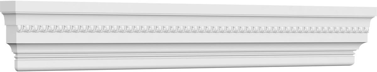 Endurathane Stockport Crosshead w/Egg & Dart Trim, 27" Bottom Width x 32 3/4" Top Width x 11 7/8"H x 5/8"P, Factory Primed