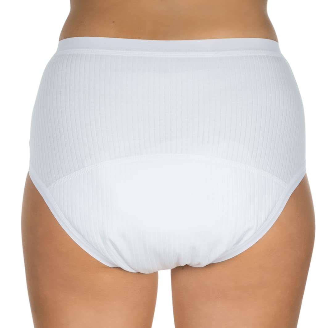 Suprima incontinenza Slip slip form (cotone) Art. 1 – 275 – 000 (per le donne) – Gr. 5254 – Bianco