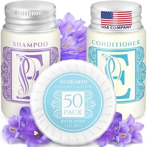 Luxury Travel Amenities, 1 oz, 150 pc, 50 ea Soaps, Shampoos & Conditioners