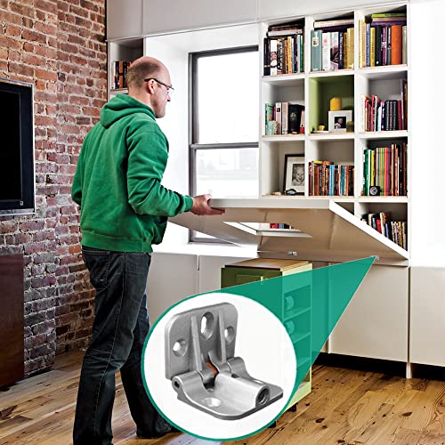 Adjustable 180 Degree Hinge,Locking Hinges 90 Degree Folding Table Hinge, 90 Degree Hinge Adjustable Door Hinges,Hinges For Wooden Box 2Pcs,For Dining Tables,Bi-Fold Door,Cabinetsand Wooden Boxes #TOP1