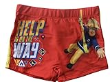 Nickelodeon Feuerwehrmann Sam Badehose (122/128 - ca. 7-8 Jahre, rot)